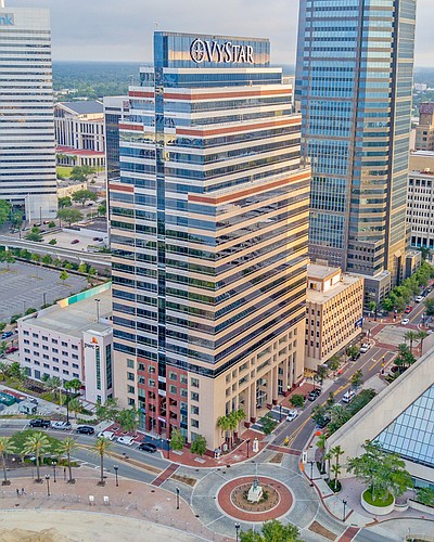 The VyStar Credit Union headquarters tower in Downtown Jacksonville.