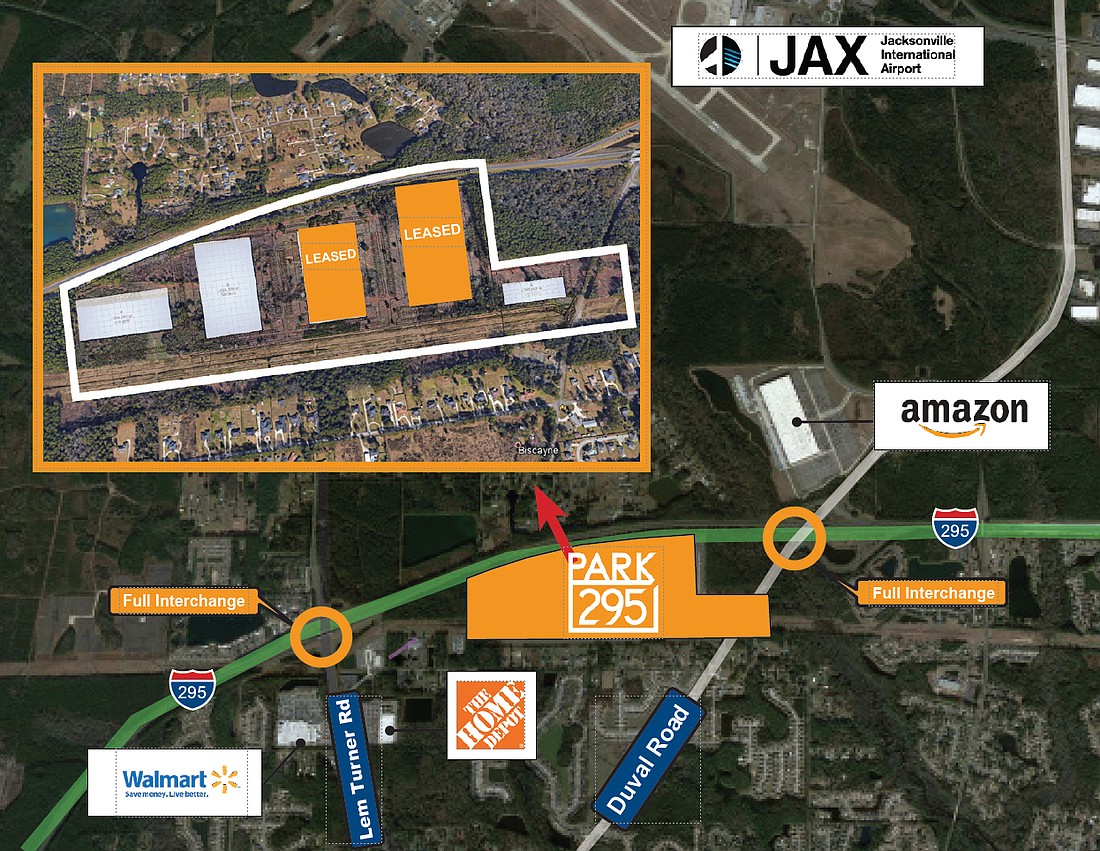 Park 295 is in North Jacksonville near Jacksonville International Airport.