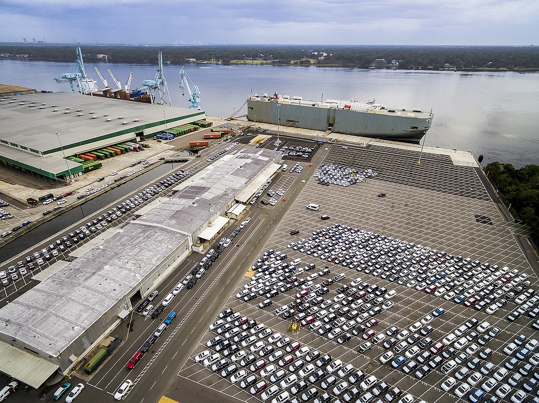 The Southeast Toyota Distributors facility at Talleyrand will be moving to Blount Island Marine Terminal.