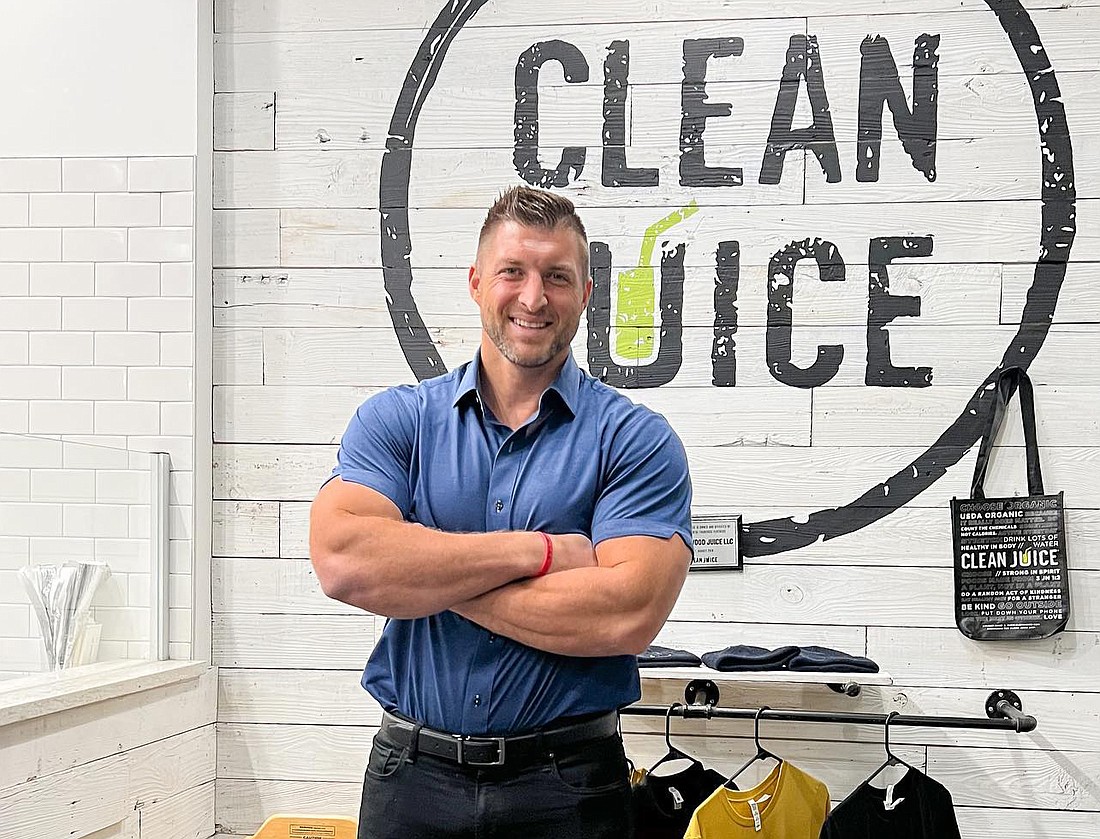 Former Florida Gators quarterback Tim Tebow is the national brand ambassador for Clean Juice. The chain plans a location in the Town Center area.