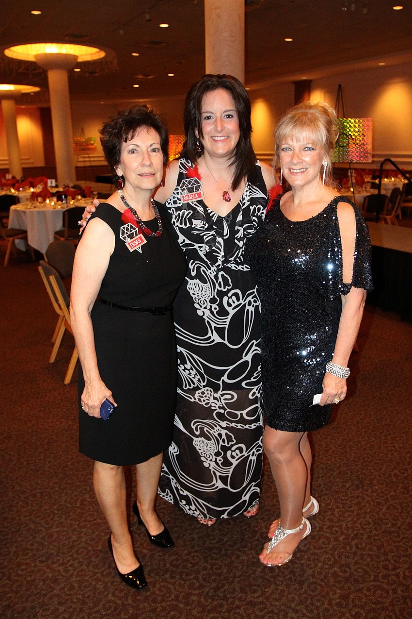 Chairwomen Susan Angermann and Angela Davis with president Diane Stewart
