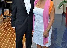 Jerry Genova, president of the Friends of The Sarasota Ballet, with chairwoman Mafalda Neikrug