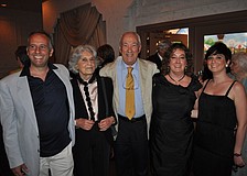 Bruno Giuranna, the birthday boy, with his family. From left Gabriele, Aura, Bruno, Olivia and Annasofia Giuranna.