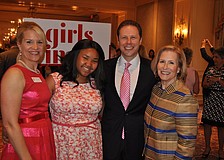 Chairwoman Johanna Gustafsson, Girl of the Year Zandy Sanders, Chairman Chris Pinckney and â€œShe Knows Where Sheâ€™s Goingâ€ honoree Lisa Walsh