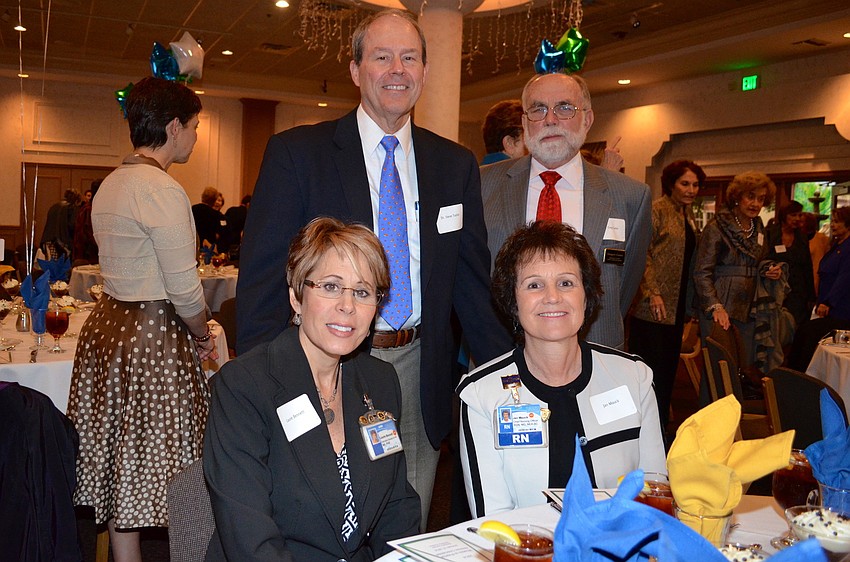 Dr. Steve Taylor and Greg Carter with Laurie Bennett and Jan Mauck