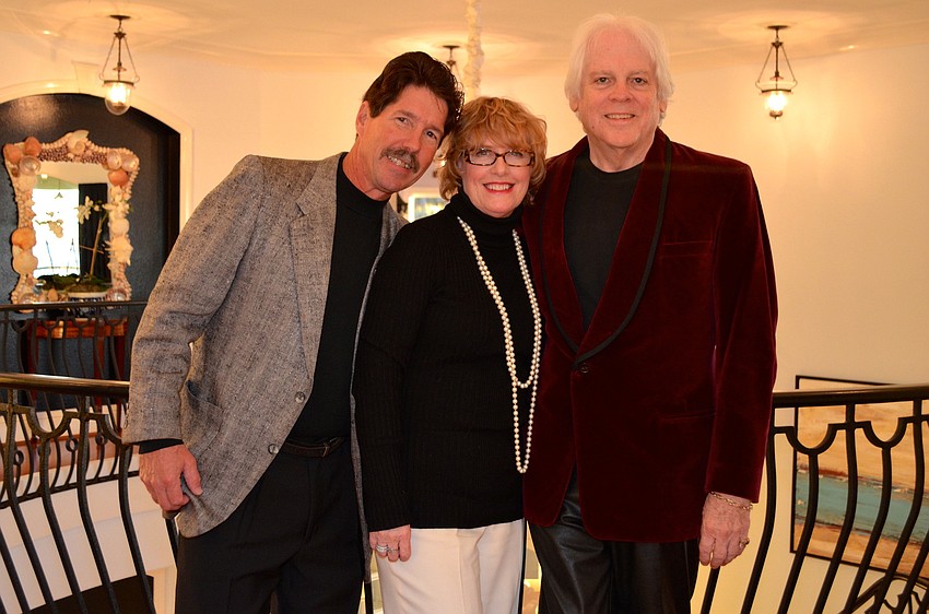 Dave and Jackelyn Rogerson with Tom Stanley