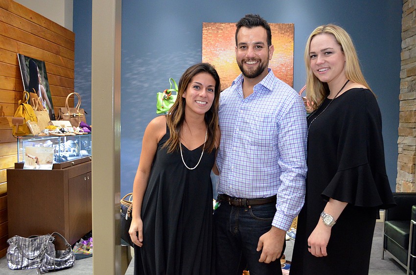 â€œThe Perspektive Trunk Show hostsâ€ Tatyana Sharoubim, Michael Chokr and Kelly Augustyniak