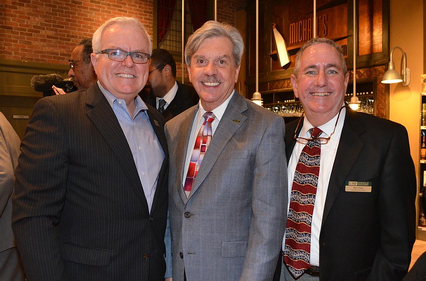 Dennis Stover, Dr. Arthur Guilford and Mark Keller