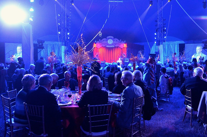 Guests gathered Under the Big Top for the 2014 Circus Arts Gala Friday, Jan. 24.