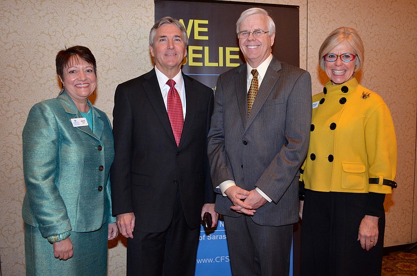 Janet Ginn, Phil Delaney, featured speaker Darrell Ayers and Roxie Jerde