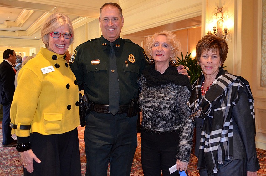 Roxie Jerde, Sheriff Tom Knight, Fay Rice and Katie Self