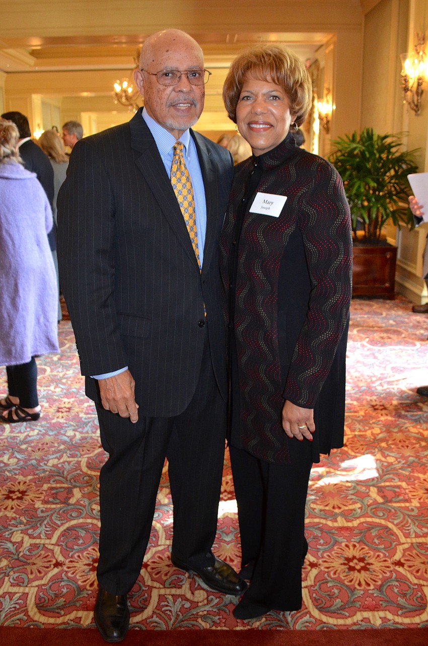 Former Ambassador James Joseph with his wife, Mary