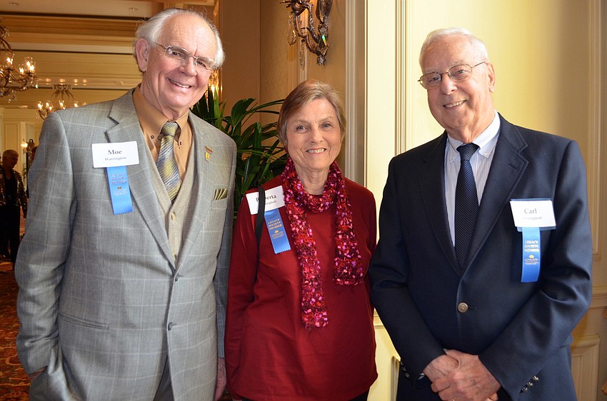 Moe Warrington with Robert and Carl Benninghoff