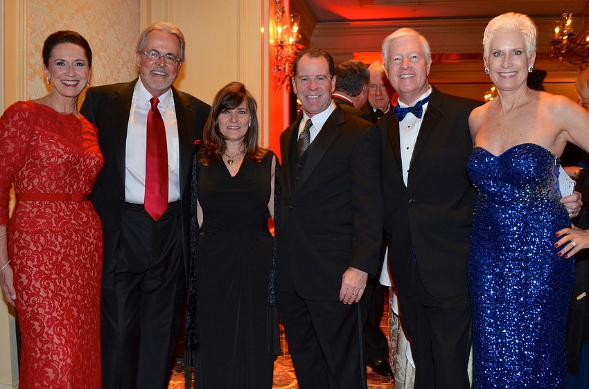 Co-Chair Mary Keanely-Barbetta and Joe Barbetta, Wendy and Shaun Merriman and Nick and Danielle Gladding