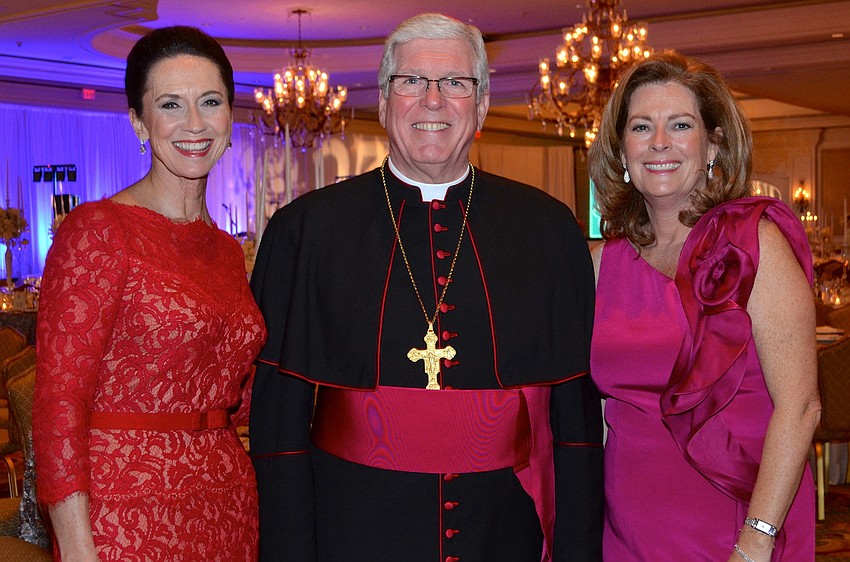 Co-Chair Mary Keanely-Barbetta, Bishop Frank Dewane and Co-Chair Julie Delaney