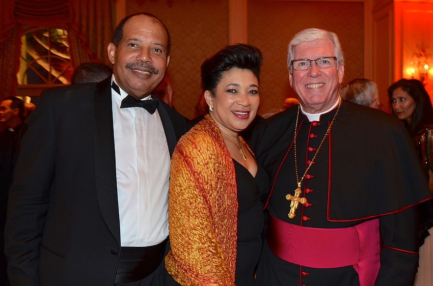 Roland and Sabrina Gibson with Bishop Frank Dewane