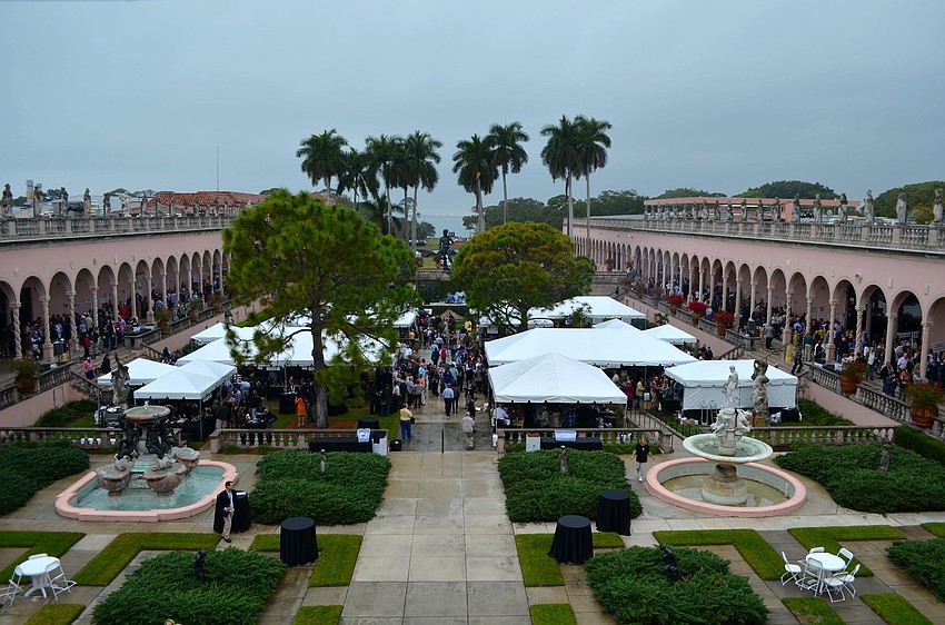 Guests gathered for the 7th annual Forks and Corks Grand Tasting Sunday, Jan. 26, at The Ringling Museum.