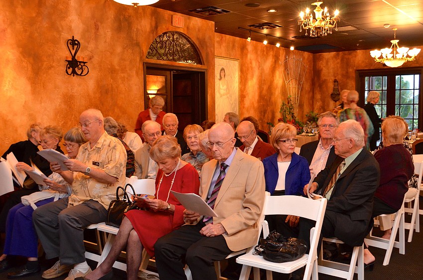 Guests take their seats for Chef Paul Mattisonâ€™s demonstration.