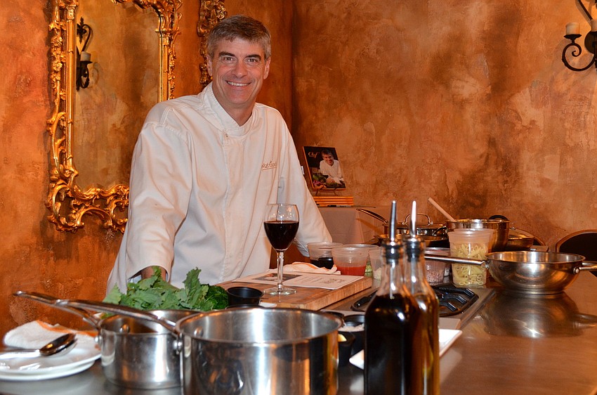 Chef Paul Mattison demonstrates how to prepare a four-course, Mediterranean-inspired meal at â€˜An Evening on the Riveria.â€™