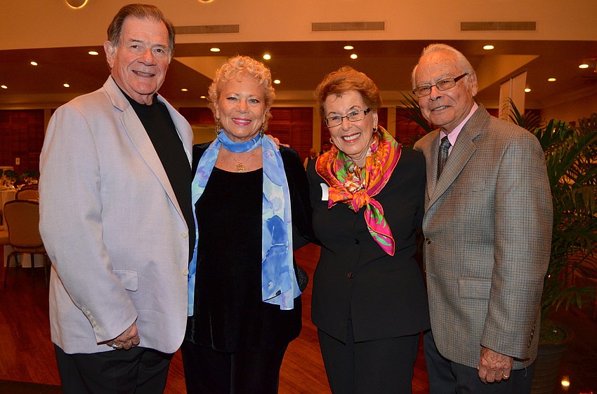 Edward Alley and June LeBell with Carole and Dr. Ira Singer