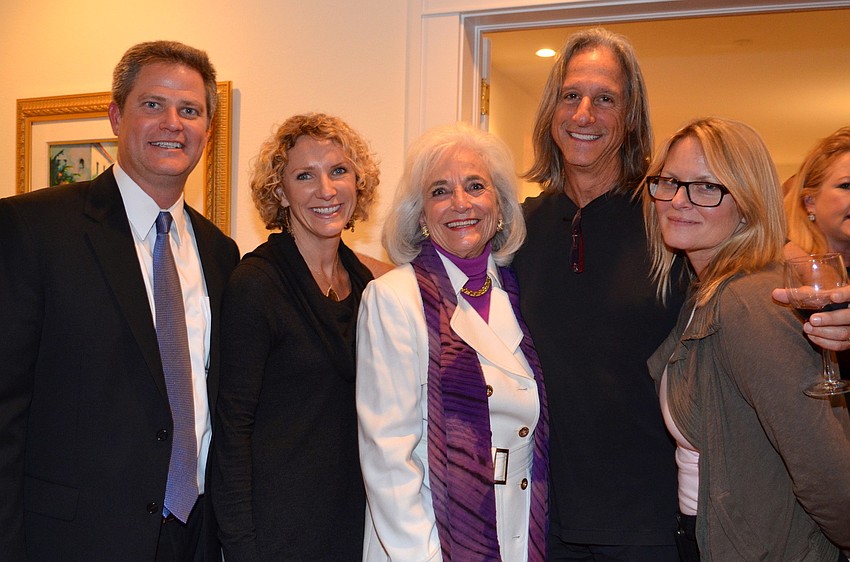 Paul and Jenni Hudson, host Graci McGillicuddy and Robert and Shannon Warren