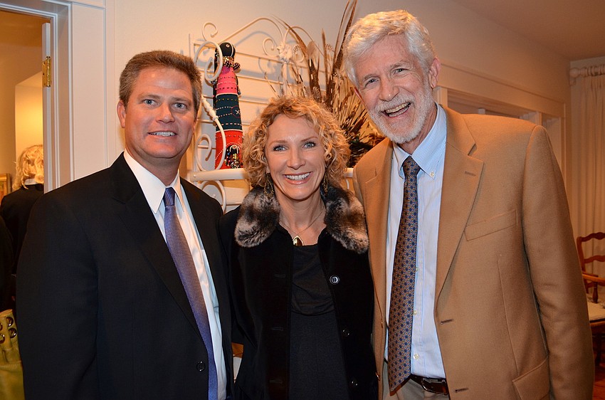 Paul and Jenni Hudson with host Dennis McGillicuddy