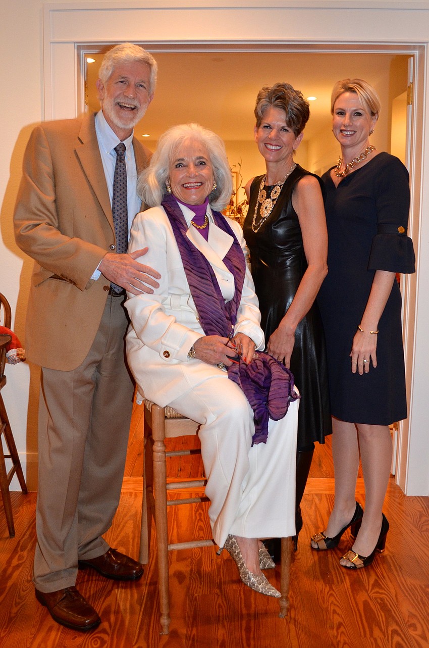 Hosts Dennis and Graci McGillicuddy with Sally Schule and Chairwoman Alisa Pettingell