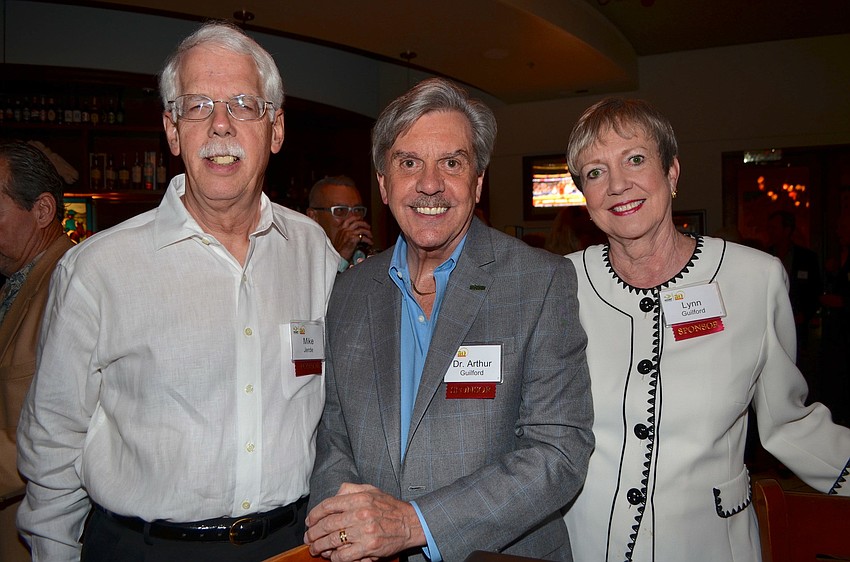 Mike Jerde with Dr. Arthur and Lynn Guilford