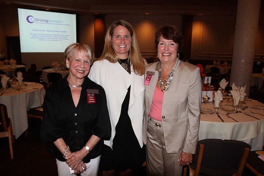 Dottie Baer Garner, guest speaker Anne Mosle and Sue Seiter