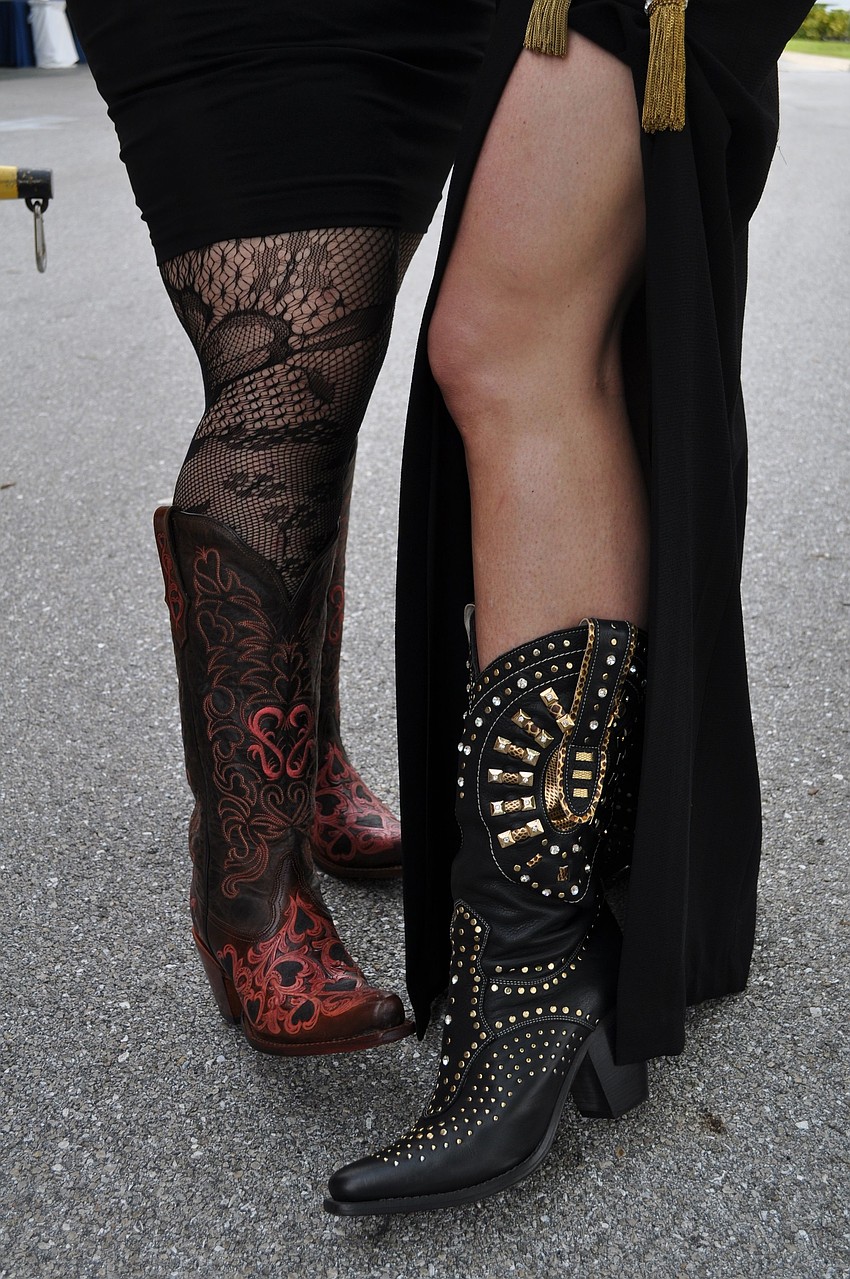 Anne Weintraub and Kelly Gettel both wore fantastic boots.