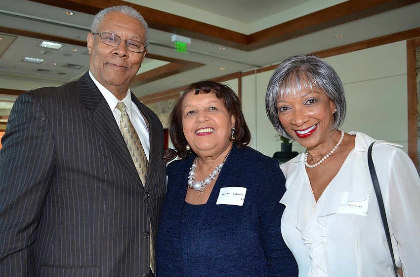 The Rev. Lionel Hubbard and Josephine Hubbard with Daisy Saunders