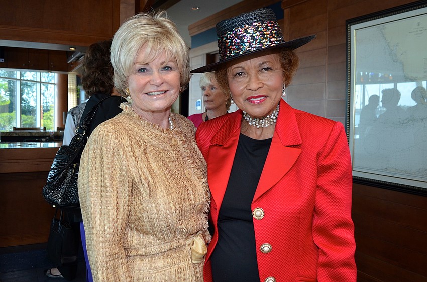 Kitty Kelley and Chairwoman Audrey Coleman