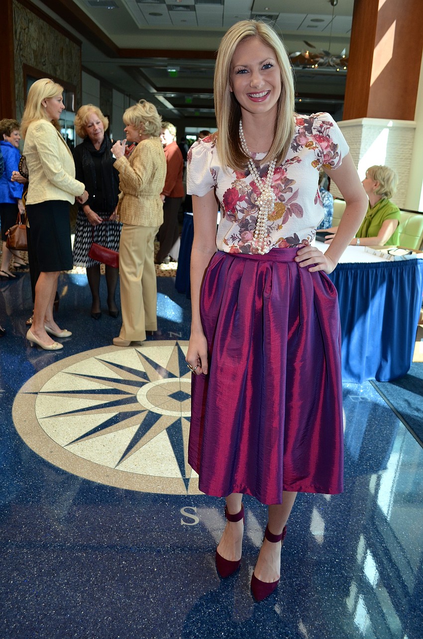 Alicia King in a stylish ensemble from Top Shop.