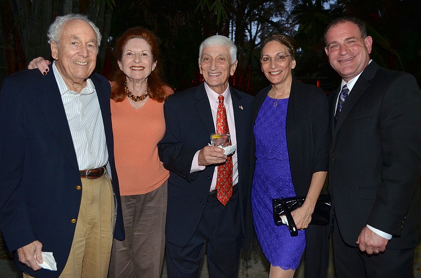 Alan Bandler, Roz Goldberg, Richard and Rebecca Bergman and Marty Haberer