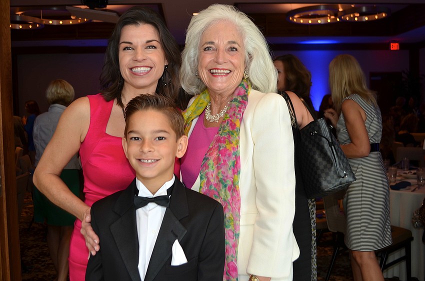 Elizabeth Fisher and her son Leo Fisher with Graci McGillicuddy