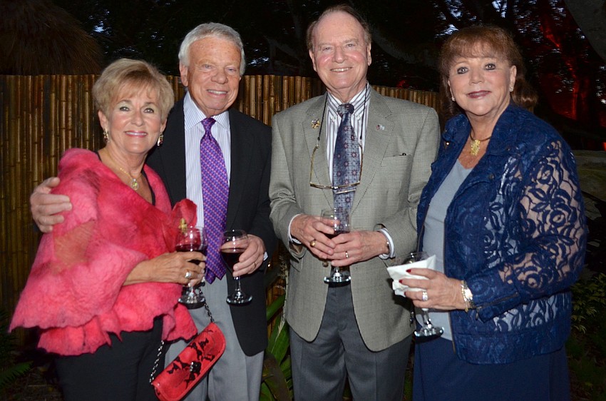 Bunny and Mort Skirboll with Len and Helen Glaser