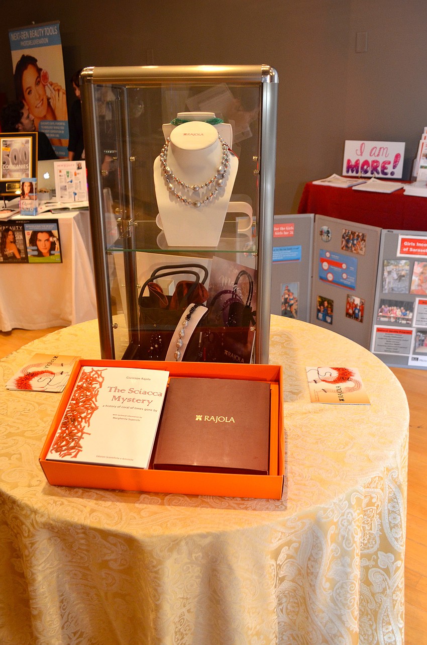 Rajola jewelry was featured at the event.