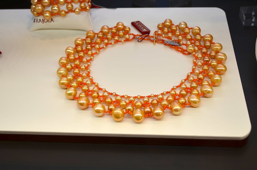 Rajola jewelry was featured at the event.