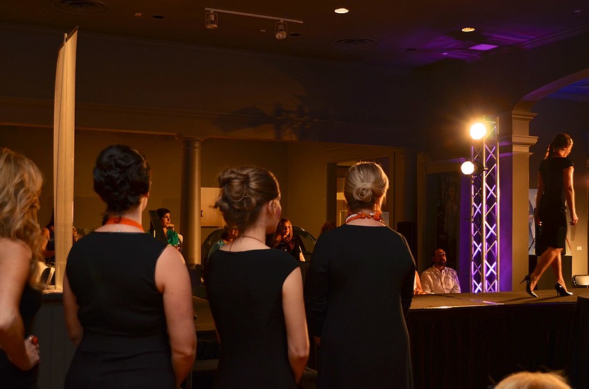 Rajola jewelry was modeled in the runway show.