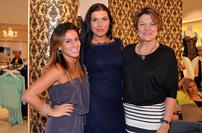 Hosts Tatyana Sharoubim, Santa LaBellman and Belinda Coffrin