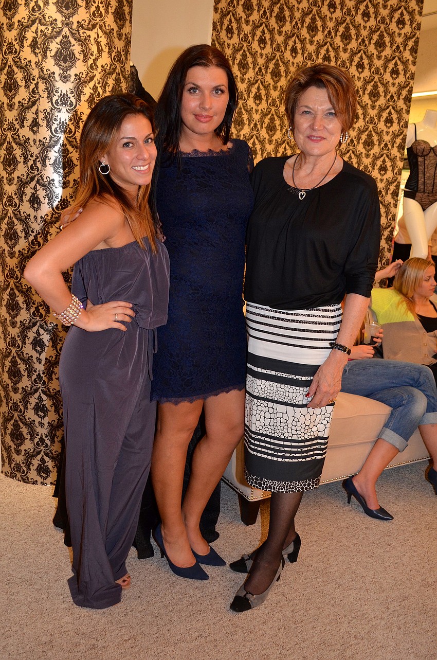 Hosts Tatyana Sharoubim, Santa LaBellman and Belinda Coffrin