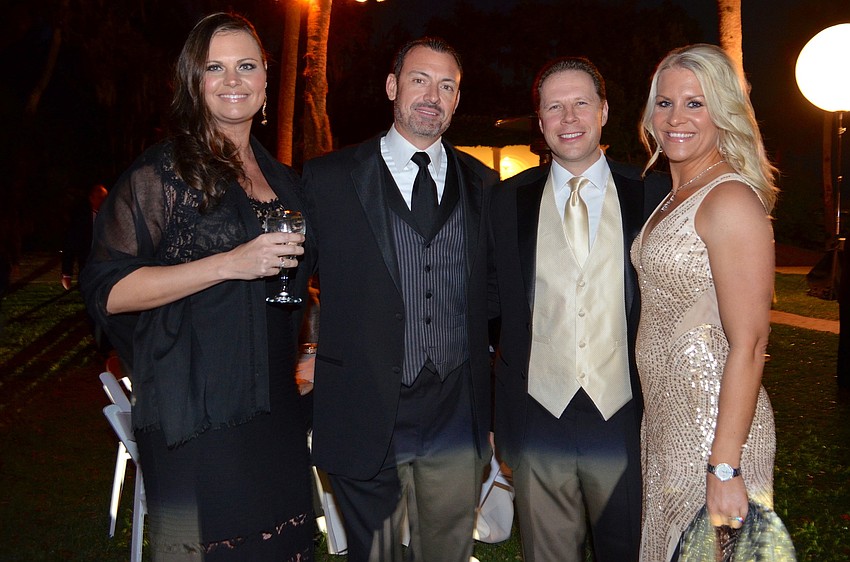 Tiffany and Peter Liashek with Chris Pincknay and Johanna Gustafsson