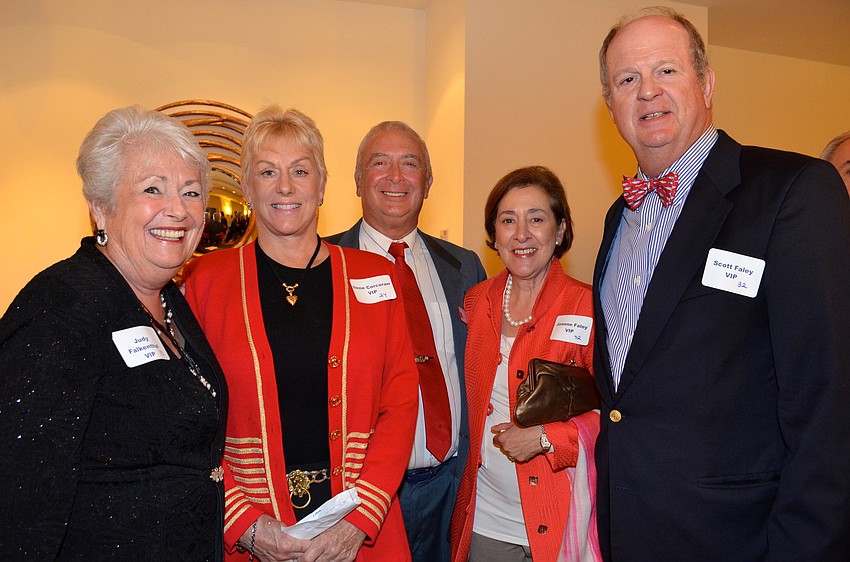 Judy Falkenthal, Iliene and Ray Corcoran and Joanne and Scott Faley