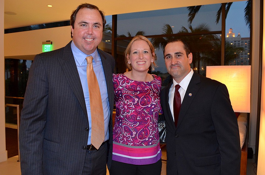 Joe Gruters with Nikki and Paul Caragiulo