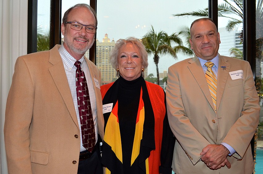 Tom and Sherry Koski with James Gionet