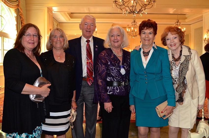 Marie Royea, Karen Coppi, Roger Button, Susan Erhart, Valerie Button and Barbara Isaacson