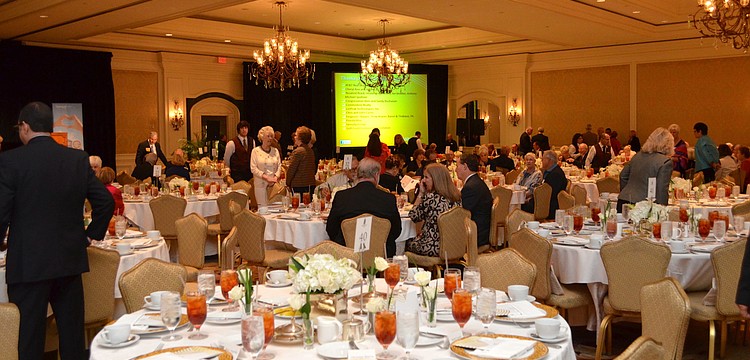 Guests gathered at The Ritz-Carlton, Sarasota for the 5th annual Compassion in Caring luncheon featuring J.R. Martinez.