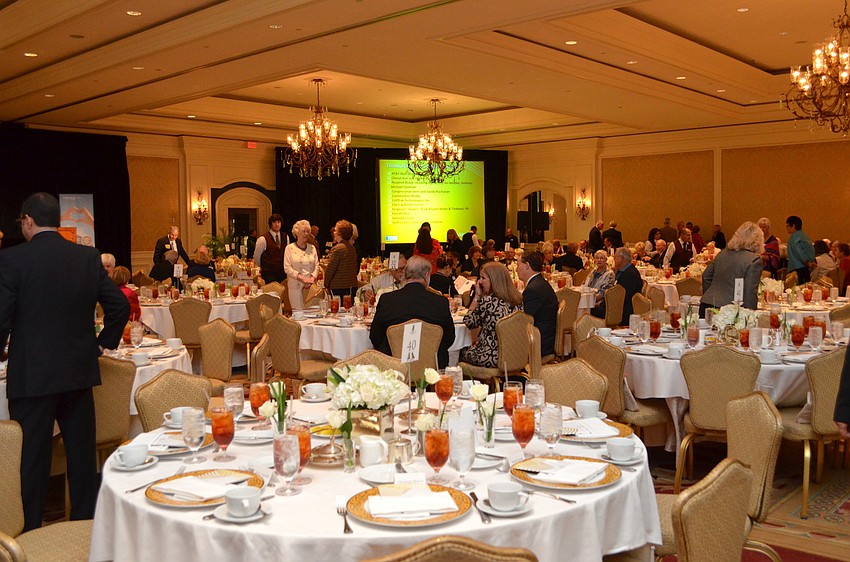 Guests gathered at The Ritz-Carlton, Sarasota for the 5th annual Compassion in Caring luncheon featuring J.R. Martinez.
