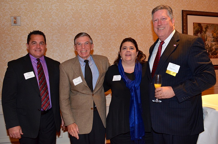 Tony Fudoli and Jerry Rush with Stacey and Kevin Logan