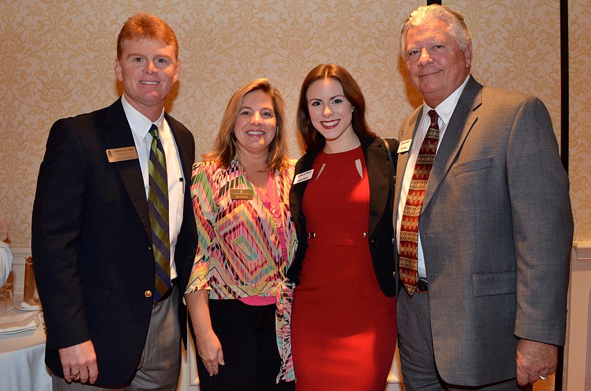 Charles and Susan Hines with Caitlin Moore and Kim French